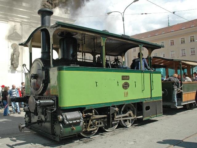 Parní tramvajová lokomotiva Caroline | Foto: Technické muzeum v Brně | Licence: Všechna práva vyhrazena