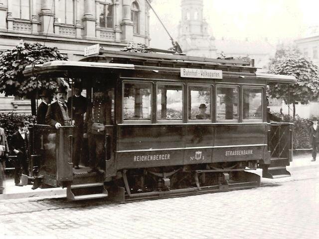 Při zahájení provozu libereckých tramvají 25. srpna 1897 bylo k dispozici prvních osm vozů. | Foto: Boveraclub z. s. | Licence: Všechna práva vyhrazena