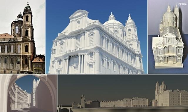Praha, kostel sv. Mikuláše – modelace kostela | FOTO: Vojtěch Chalupa | Všechna práva vyhrazena