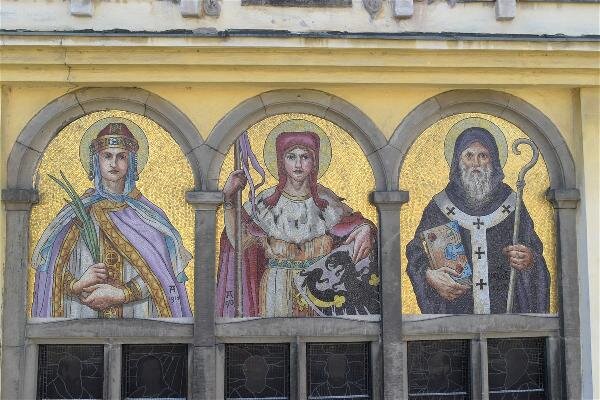 Pardubice – Restaurování mozaiky na kostele sv. Bartoloměje | Foto: Petr Hampl | Licence: Všechna práva vyhrazena