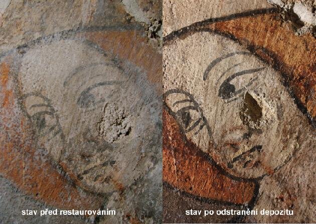 Sankt Martin - hlava světice | MgA. Magdalena Třesohlavá - restaurátorka malířských děl | Všechna práva vyhrazena