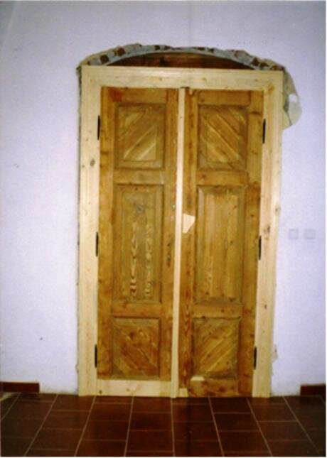 Zámek Mirošov - dvoukřídlé dveře po restaurování | Foto: Václav Špeta | Licence: Všechna práva vyhrazena