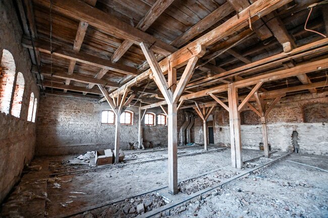 Podkroví Sladovny před rekonstrukcí | © SLADOVNA PÍSEK o. p. s.