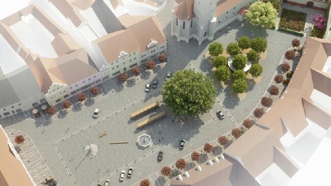 Horažďovice, Mírové náměstí – studie revitalizace náměstí | FOTO: Archiv Architektura srdcem s.r.o. | Všechna práva vyhrazena