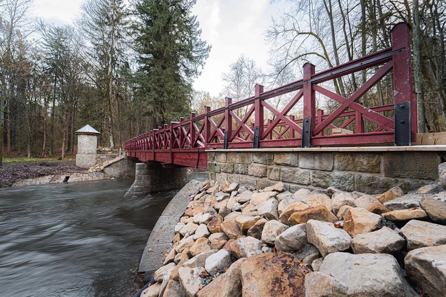 Žernov u Ratibořic, most v Babiččině údolí – rekonstrukce Červeného mostu (Stavba roku 2024)  | © Archiv Štěpánek spol. s r. o.