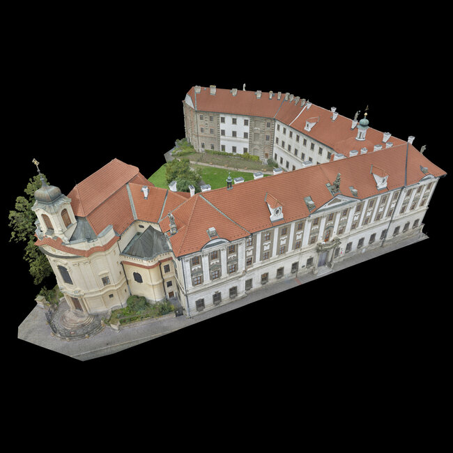 Klášter sv. Voršily v Kutné Hoře, mesh model | © Martin Bartoš