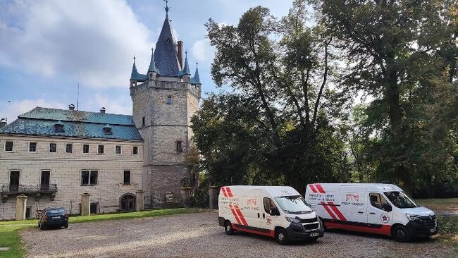 Šetření krovů na objektu Zámek Stránov | Foto: Tomáš Lesina | Licence: Všechna práva vyhrazena