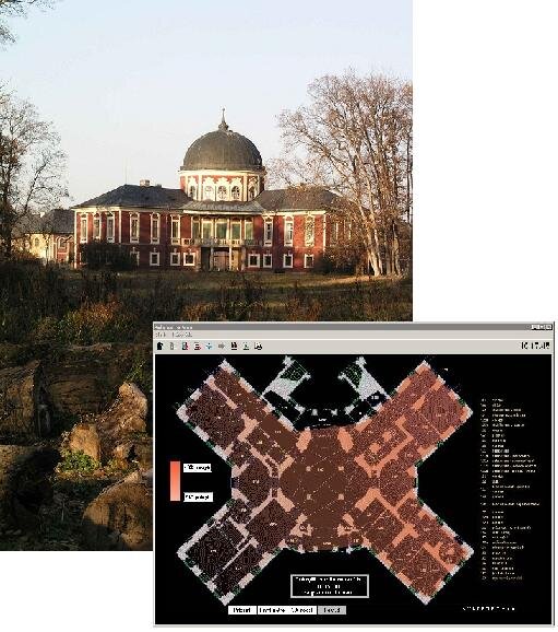 St. zámek Veltrusy - měření a simulace chování mikroklimatu