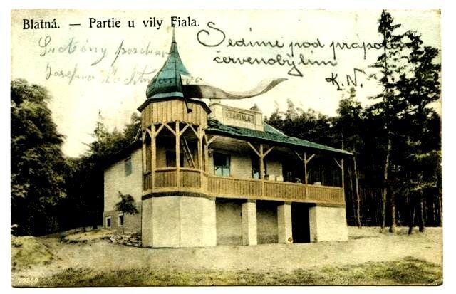 Vila Fiala na pohlednici z roku 1910 | navíc z.s. | Všechna práva vyhrazena