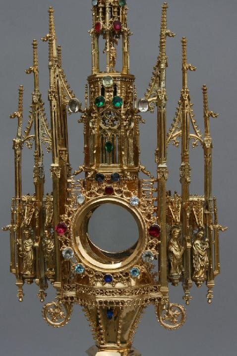 Gotická stříbrná monstrance z Velké Bíteše | Foto: Houska a Douda s.r.o. | Licence: Všechna práva vyhrazena