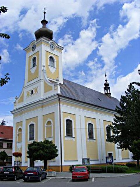 Kostel Narození sv. Jana Křtitele Slušovice – vysoušení vlhkého zdiva DryPol system | Foto: Elektrofyzika s.r.o. | Licence: Všechna práva vyhrazena