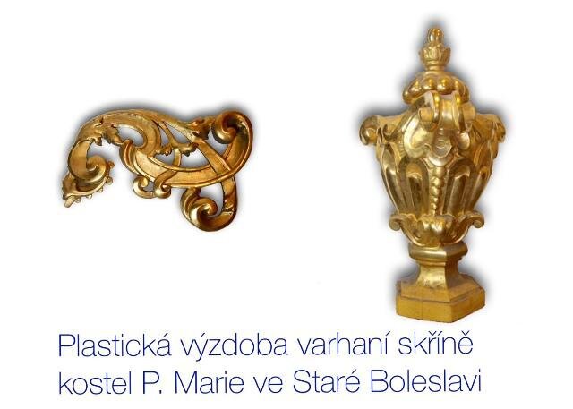 Plastická výzdoba varhanní skříně kostela Panny Marie ve Staré Boleslavi | Bradna restaurování s.r.o. | Všechna práva vyhrazena