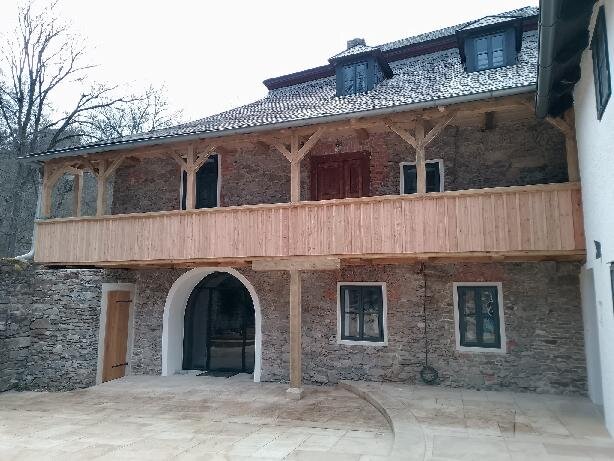 Kutná Hora, mlýn Denemark – rekonstrukce pavlače | Foto: archiv Ondřeje Protivy | Licence: Všechna práva vyhrazena
