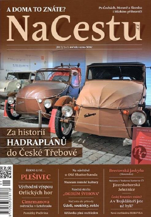 První vydaný tištěný časopis NaCestu přiblížil čtenářům historii výroby tříkolek Velorex | Vlastivědný ústav, z.ú. | Všechna práva vyhrazena