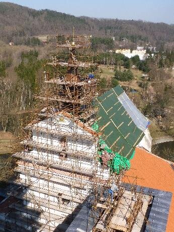 Sázavský klášter během realizace prací, Sázava |  Foto: Archiv GEMA ART International s.r.o. | Všechna práva vyhrazena