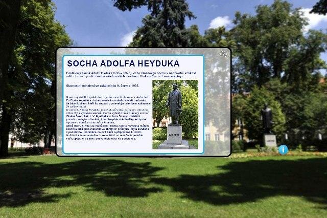 Písek, socha Adolfa Heyduka v Palackého sadech - popis objektu | Foto: IJaT s.r.o. | Licence: Všechna práva vyhrazena