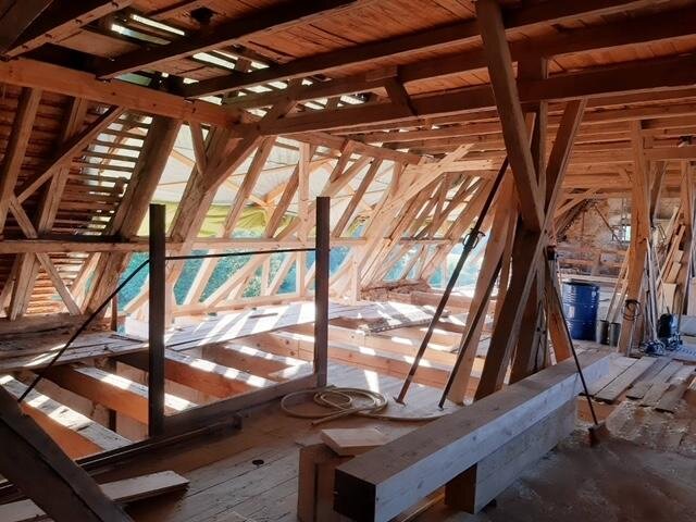 Rekonstrukce krovu barokní sýpky v Komařicích | Foto: EBK ERET BERNARD, s.r.o. | Licence: Všechna práva vyhrazena