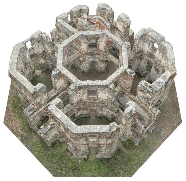 Zřícenina letohrádu Belveder na Vysoké, ukázka 3D mračna bodů | Foto: Martin Bartoš | Licence: Všechna práva vyhrazena
