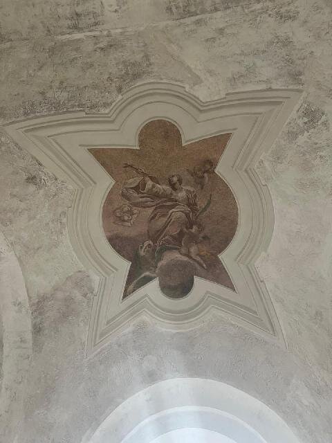 Dvůr Kalec, kaple sv. Markéty – nástropní freska po restaurování | Foto: Petr Toman | Licence: Všechna práva vyhrazena