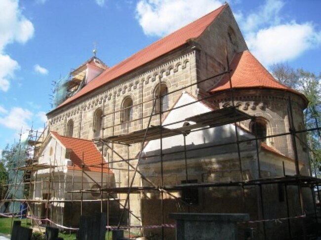 Potvorov - obnova fasády kostela