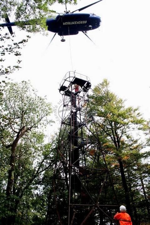 Rozebírání rozhledny | Foto: Spolek pod Studencem | Licence: Všechna práva vyhrazena