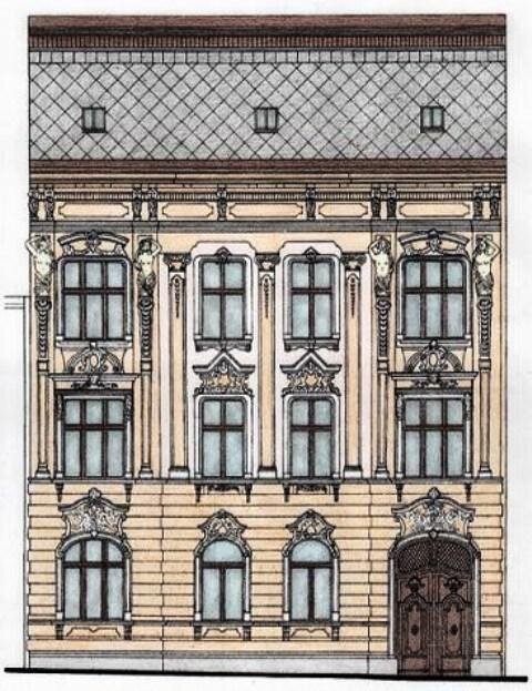 Rekonstrukce fasády domu z roku 1906, Náchod, Riegrova ulice | Ing. Jiří Stratil | Všechna práva vyhrazena