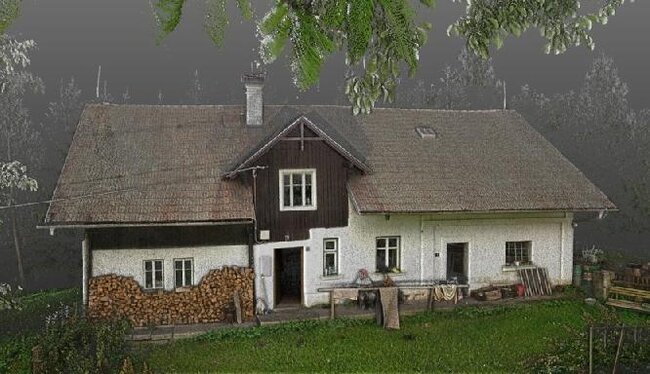 Mračno bodů – zaměření chalupy v Českém ráji | FOTO: Archiv SCAN4BIM s.r.o. | Všechna práva vyhrazena