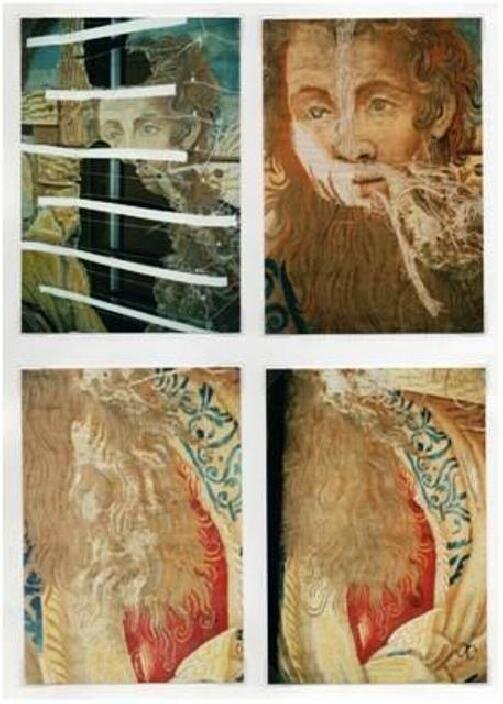 Historická tapiserie Genesis stavění archy Noemovy - detail restaurování | Ateliéry tapisérií s.r.o. | Všechna práva vyhrazena