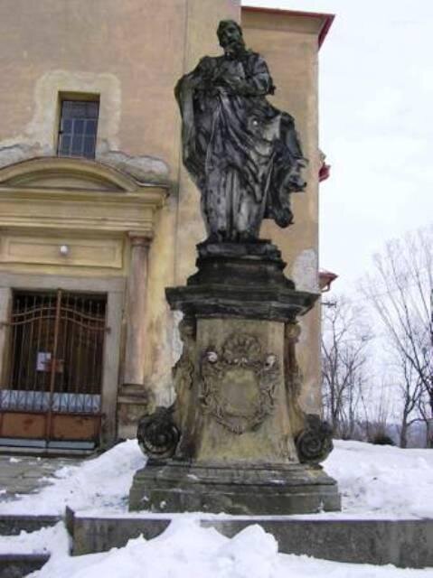 Barokní skulptura sv. Jáchyma z obce Penčice  před restaurováním | BcA. Daniel Daubner | Všechna práva vyhrazena