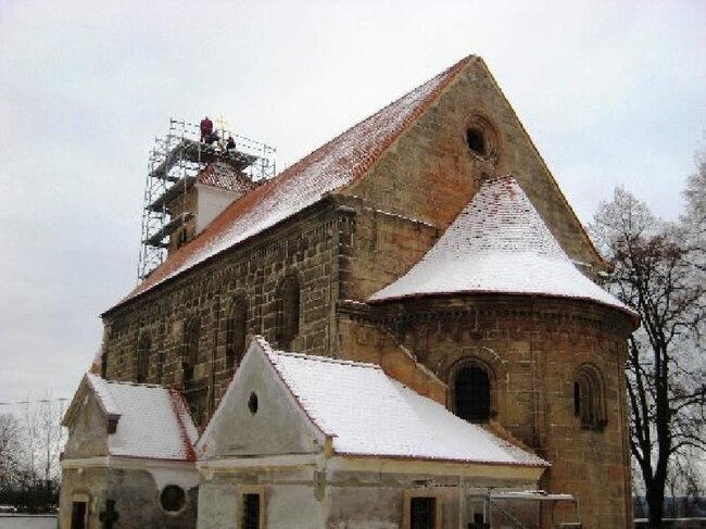 Potvorov - obnova střechy kostela