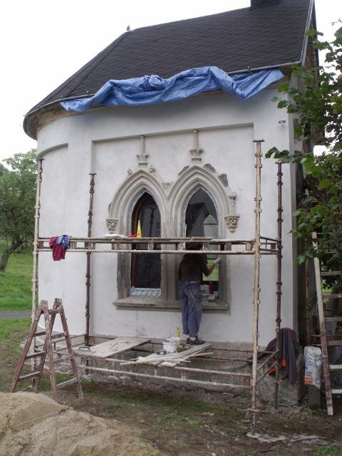 Restaurování Fürleovy kaple v Mikulášovicích | Foto: Mgr. Jan Myška, DiS. - umělecké štukatérství | Licence: Všechna práva vyhrazena