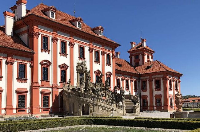 Schodiště Trojského zámku po dokončení prací, Trojský zámek, Praha | Foto: Archiv GEMA ART International s.r.o. | Všechna práva vyhrazena