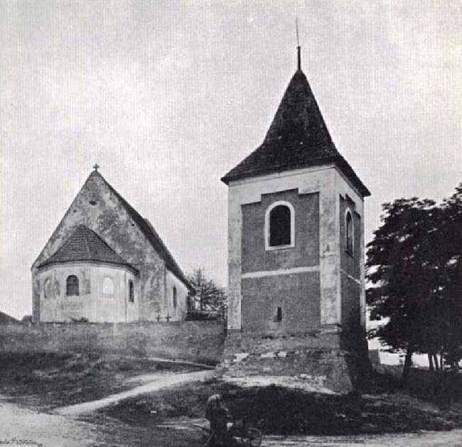 Vykáň - kostel sv. Havla - fotografie z roku 1907