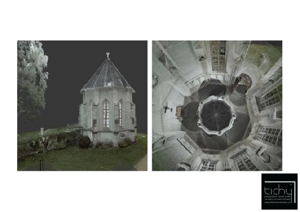 Mračno bodů, ilustrační foto – studniční kaple, Zámek Žďár nad Sázavou | Foto: Digitalizace budov s.r.o. | Licence: Všechna práva vyhrazena