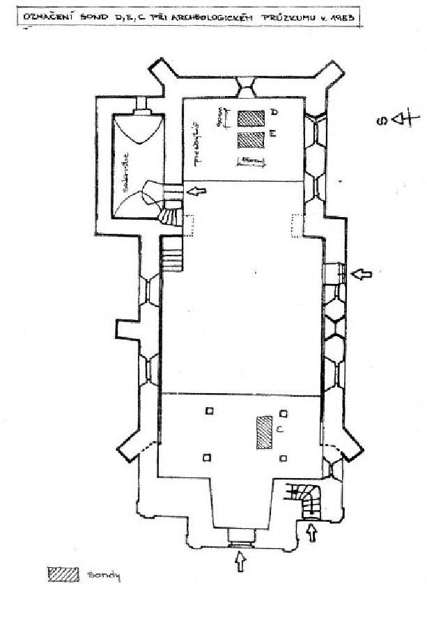 Pelhřimovy Archeologický průzkum kostela sv. Jiří z roku 1983  | Hnutí DUHA Jeseníky | Všechna práva vyhrazena