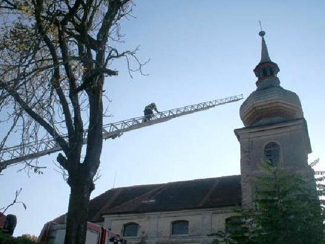 Zbyslav - hasičské cvičení