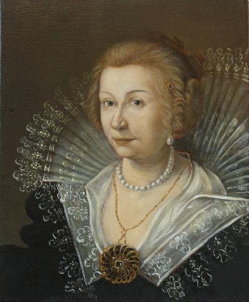 Portrét neznámé šlechtičny - kopie | MgA. Magdalena Třesohlavá - restaurátorka malířských děl | Všechna práva vyhrazena