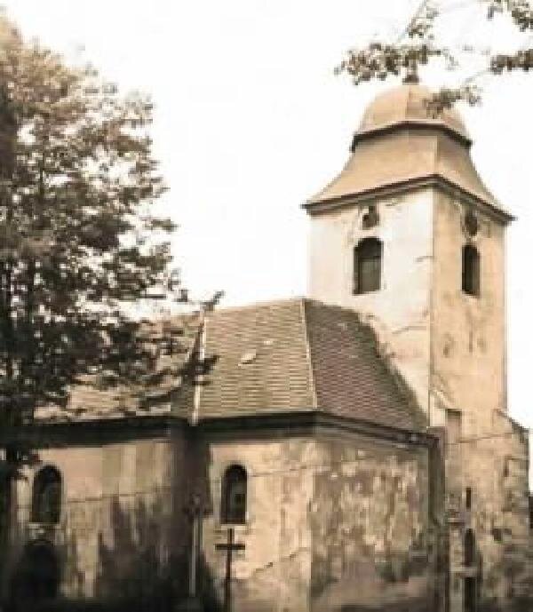 Zahrádka - kostel sv. Víta - historická fotografie | Foto: Spolek Přátelé Zahrádky | Licence: Všechna práva vyhrazena