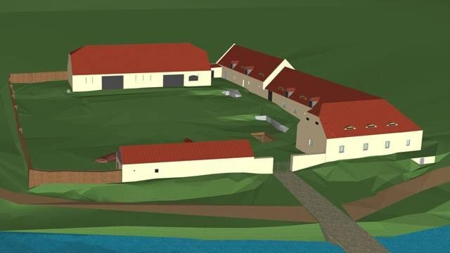 Digitální model dvora Vranov u Rabštejna nad Střelou | Martin Cikán | Všechna práva vyhrazena