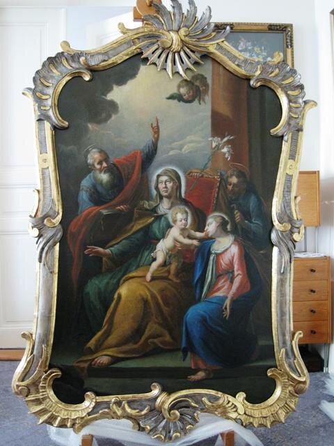 Narození Panny Marie - oltář sv. Anny v kostele v Hořicích | Pavel Padevět ak. mal. | Všechna práva vyhrazena