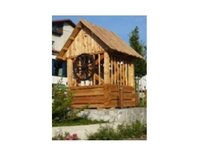 Valašské dřevěnice - replika roubené studny Tichov