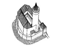 Hrad Vízmburk - kresba