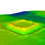Stráž, výškopisný model terénu od jihozápadu | © Národní památkový ústav