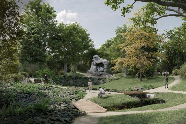 Obnova parku Chotkovy Sady, 1. cena: Arkytek (Radek Prokeš, Martina Kameníková, Monika Šafářová) + Matouš Jebavý | © Občina