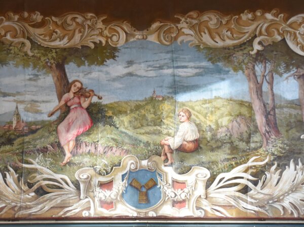 Obraz v interiéru ivančického Besedního domu | © Věra Jelínková