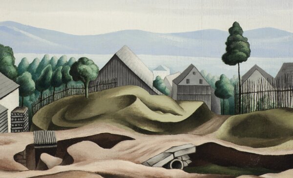 Jan Zrzavý, Krucemburk – U Tří křížů, 1923, olej, plátno | © Národní galerie Praha