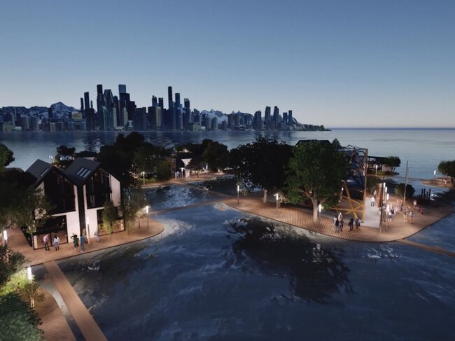 Je naše budoucnost na vodě? Je název dokumentárního snímku a zároveň otázka o dalších možnostech architektury v budoucnosti. | © Spolek KRUH