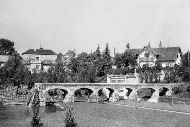 Historický snímek akvaduktu | © Archiv Sdružení historických sídel Čech, Moravy a Slezska