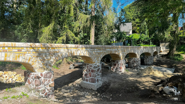 Celkový pohled na obnovenou konstrukci | © Archiv Sdružení historických sídel Čech, Moravy a Slezska