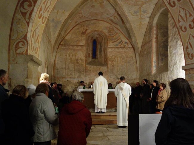Liturgie slavená v kostele sv. Martina v Dolním Městě roku 2018.  | © Norbert Schmidt